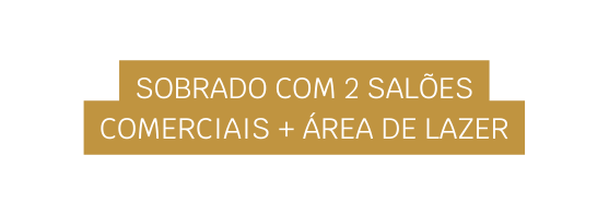 Sobrado com 2 salões comerciais área de lazer